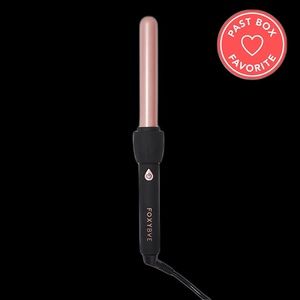 NWT foxybae 25mm Black Curling Wand with Rose Gold Colored Barrel
